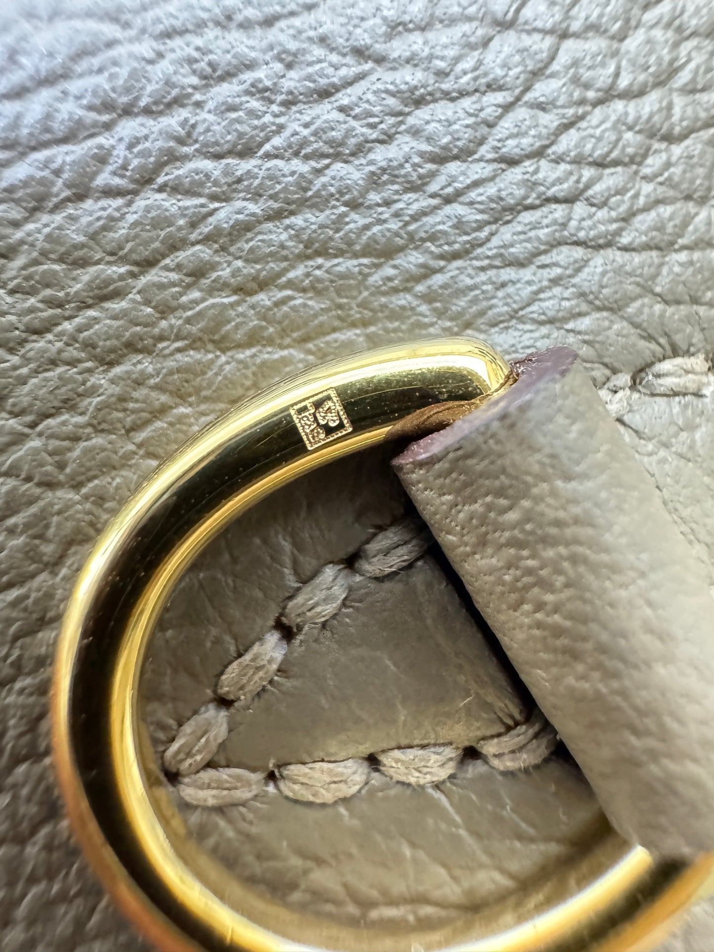 HERMES Mini 2424 大象灰金扣 Evercolor Etoupe GHW