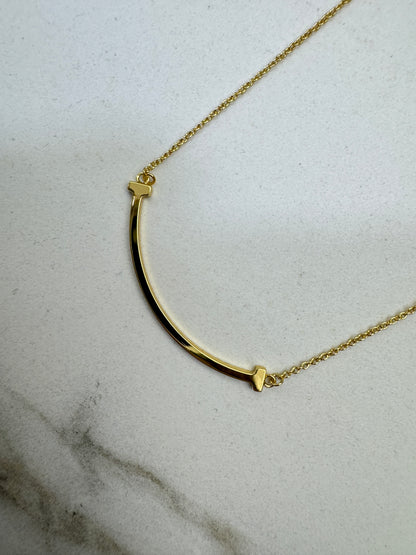 TIFFANY T:Smile Necklace Gold Color