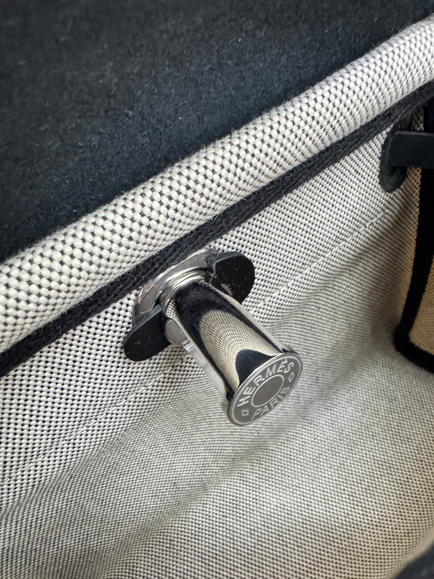 HERMES Mini Herbag 熊貓黑扣