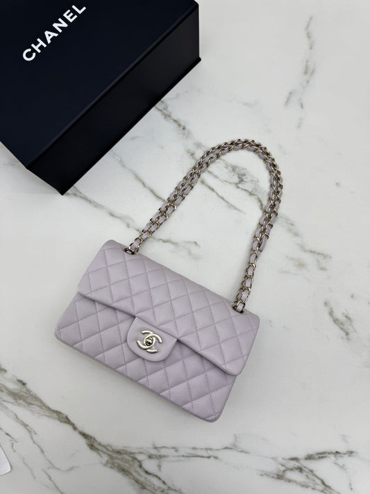 CHANEL CF23 Small 21K Liliac Caviar Calfskin GHW