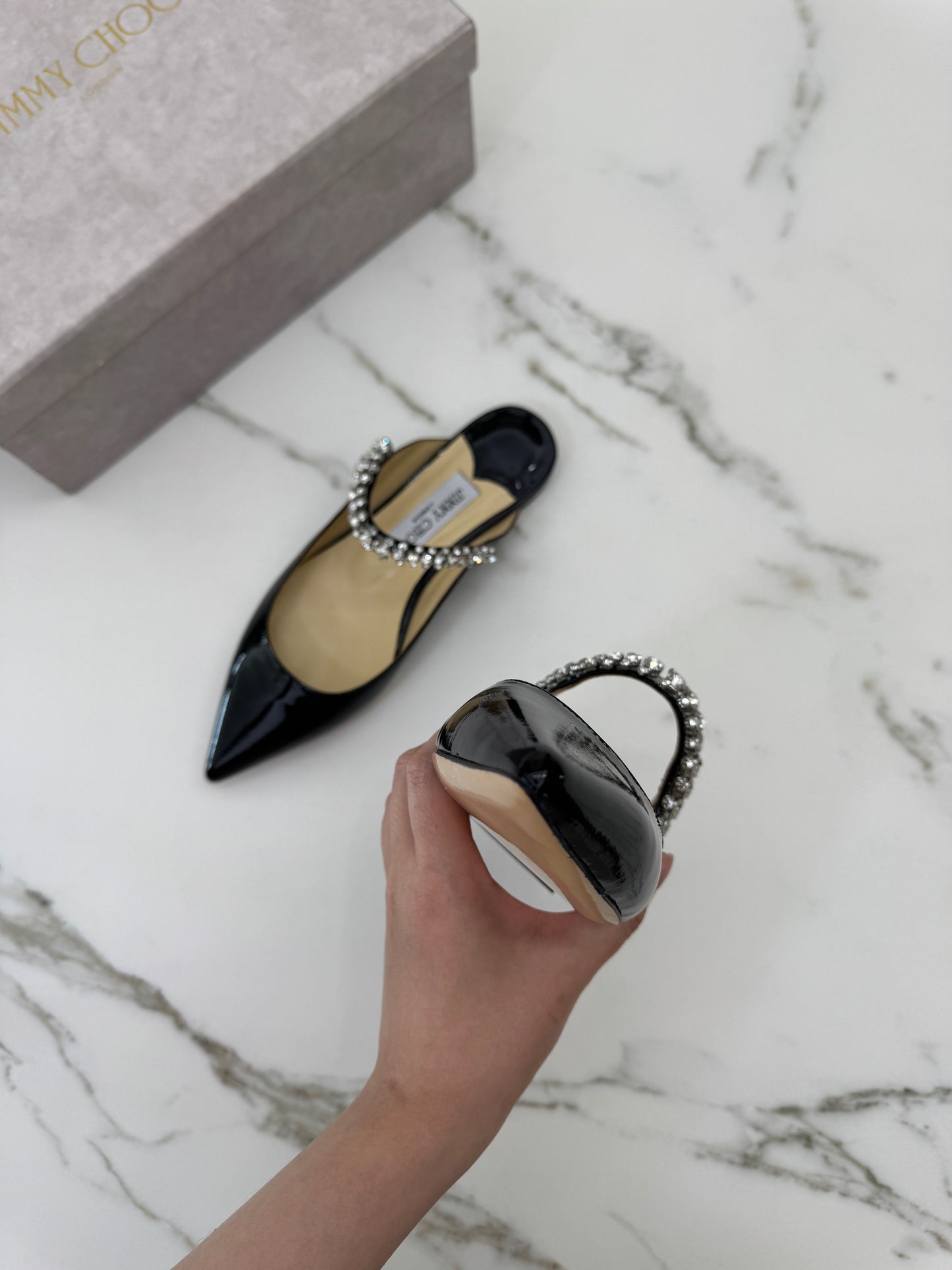 JIMMY CHOO Bling Flat 漆皮