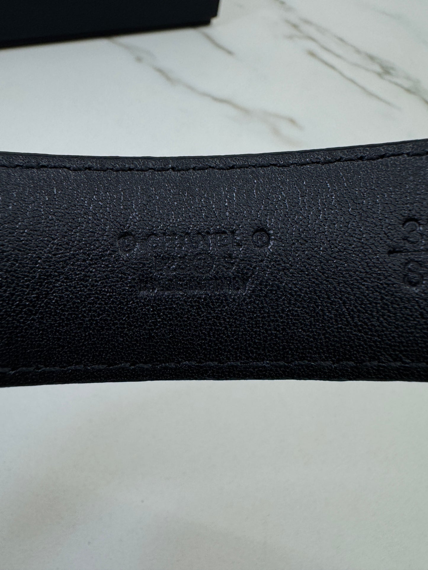 CHANEL 穿皮鏈金扣皮帶