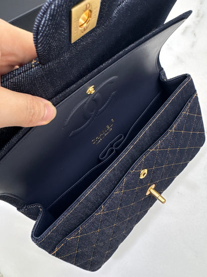 CHANEL 26P深藍牛仔 CF25 Medium