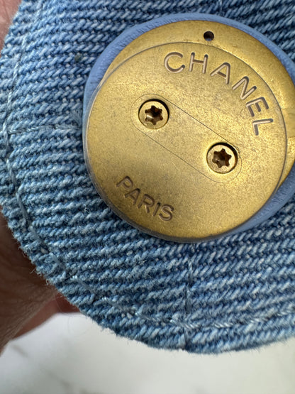 CHANEL 25 Bag 淺藍牛仔Small