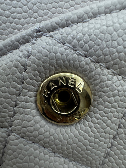 CHANEL 21S 淺粉紫 Classic Flap Small CF23 Liliac