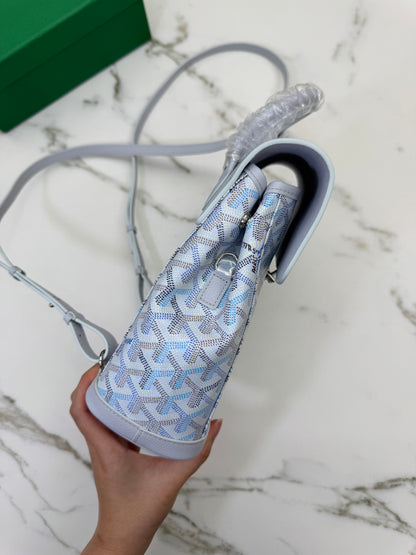 GOYARD 冰川藍 Mini Alpin Backpack Polar Blue