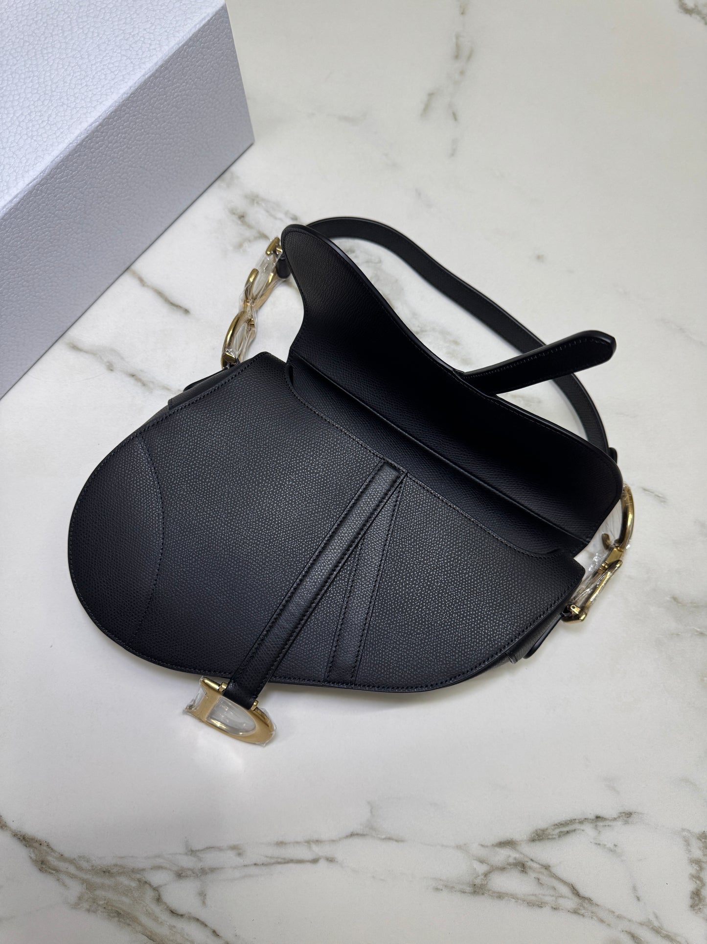 DIOR Saddle Medium Black
