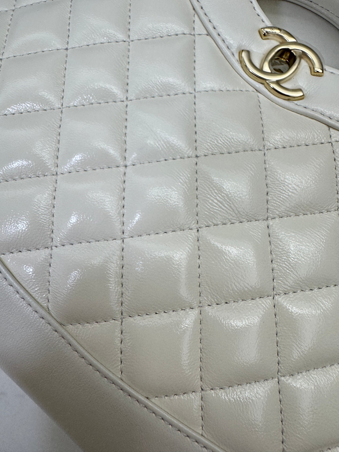CHANEL Mini 31Bag 油蠟羊皮 白色 新版