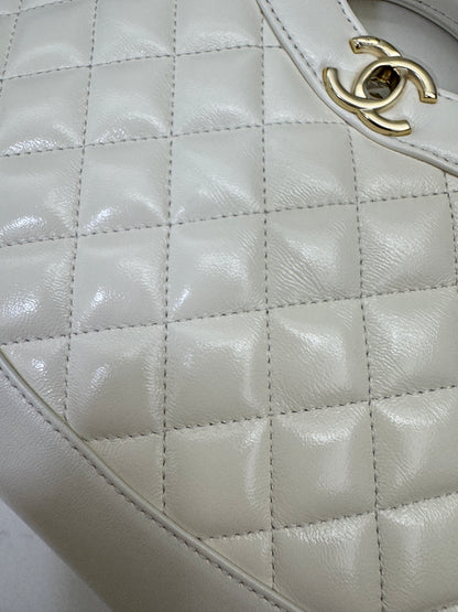 CHANEL Mini 31Bag 油蠟羊皮 白色 新版