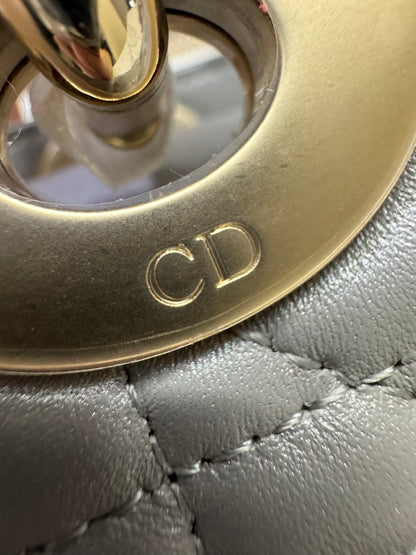 DIOR Lady Dior Mini 珠光灰
