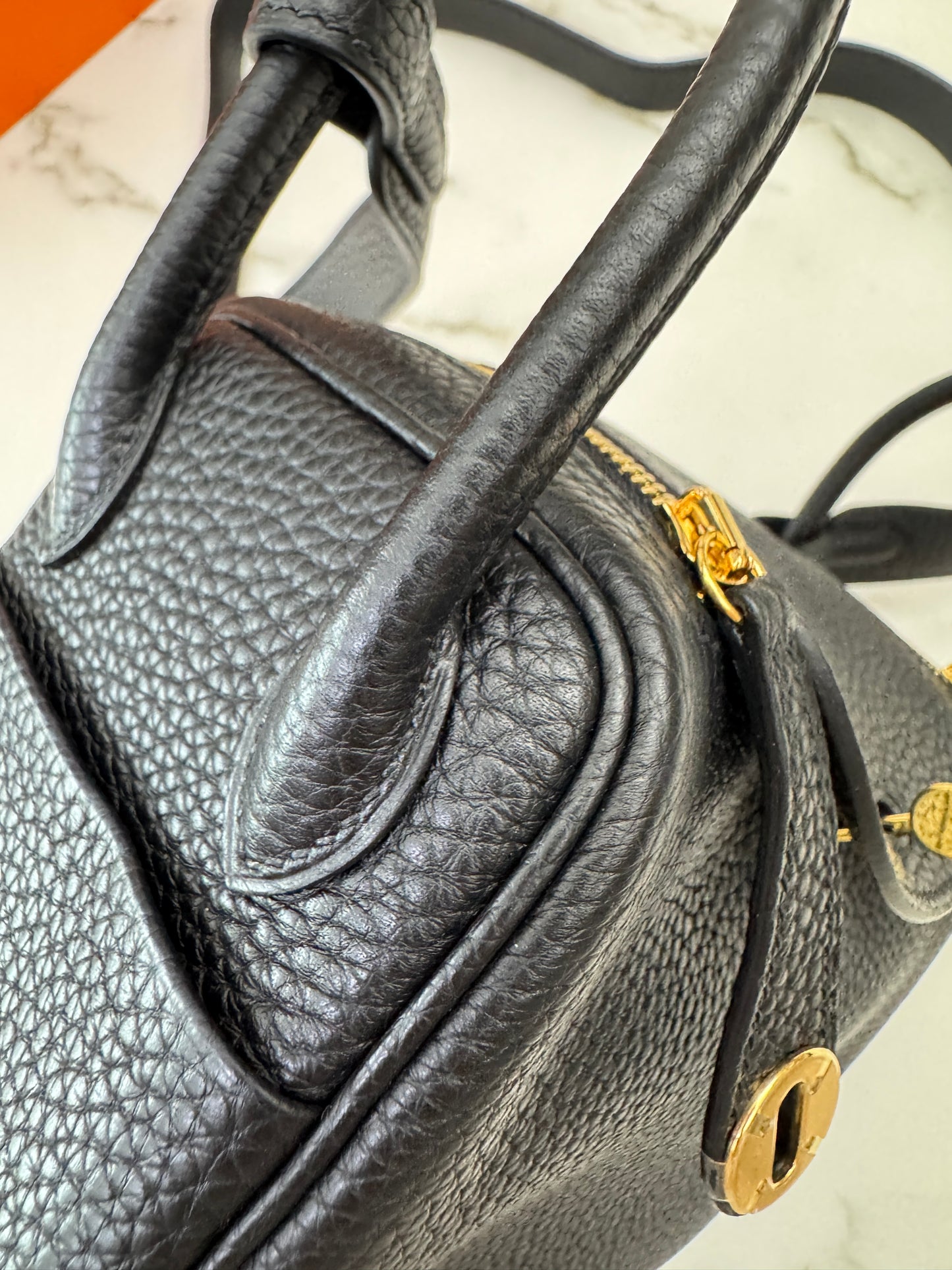 HERMES Mini Lindy II 黑金 Nior TC GHW