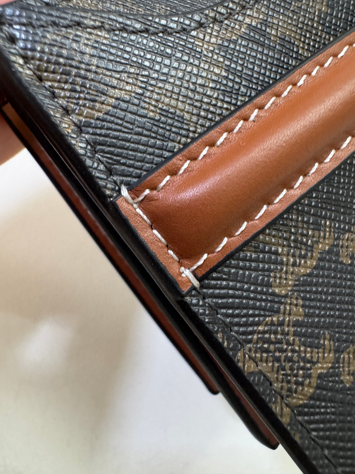 CELINE Canvas 老花雙層卡包