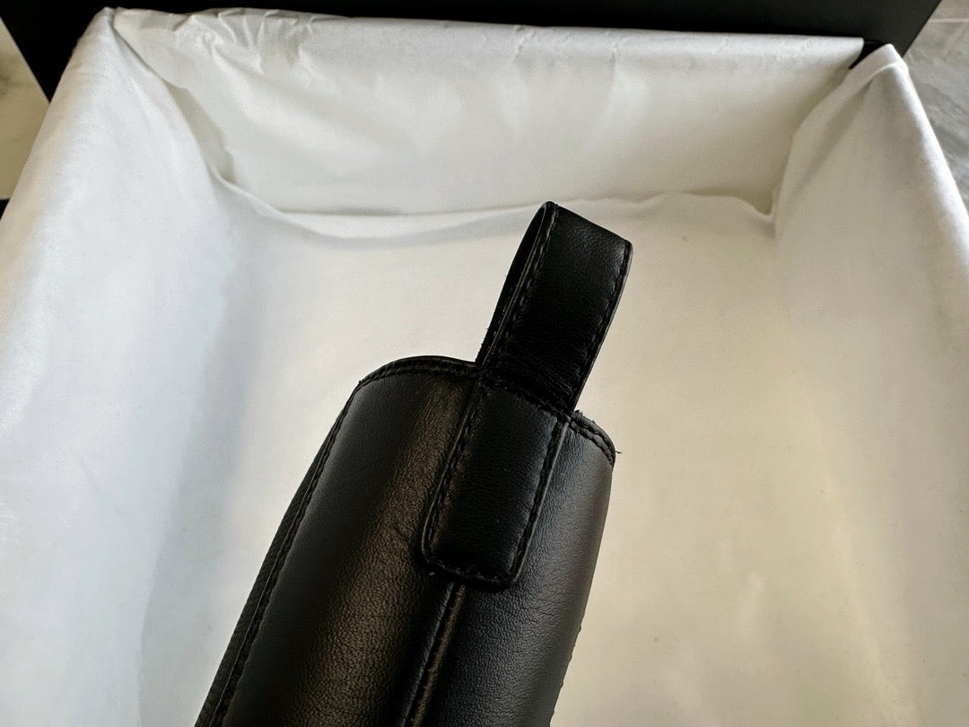 CHANEL 厚底切爾西 Chelsea Boots 漆皮拼牛皮