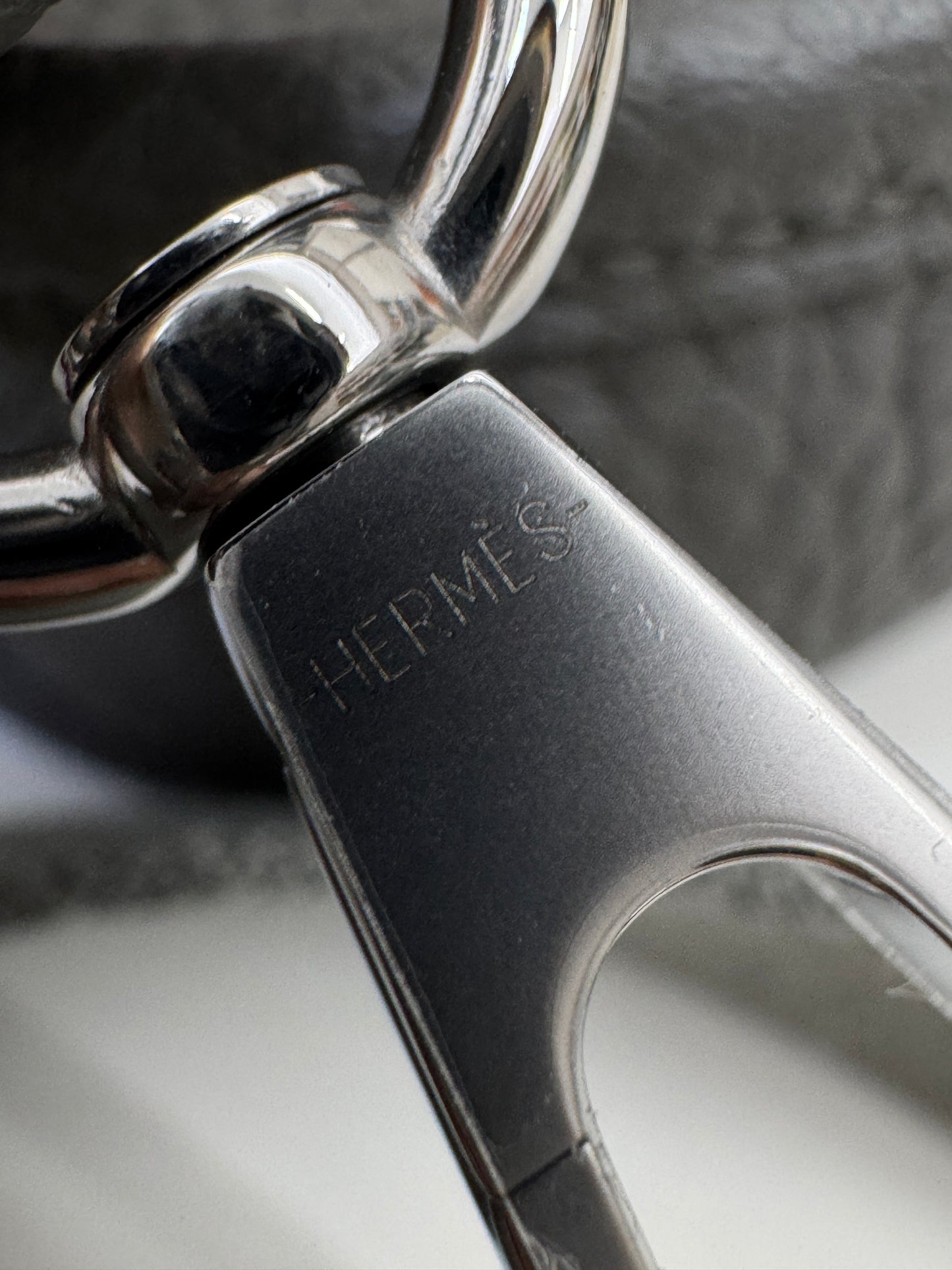 HERMES Mini Evelyne 積雨雲灰銀扣 Gris Meyer PHW