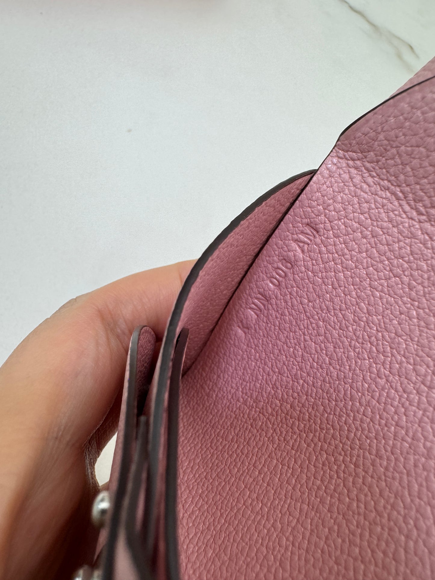 HERMES Calvi Duo 櫻花粉山羊皮 Rose Sakura