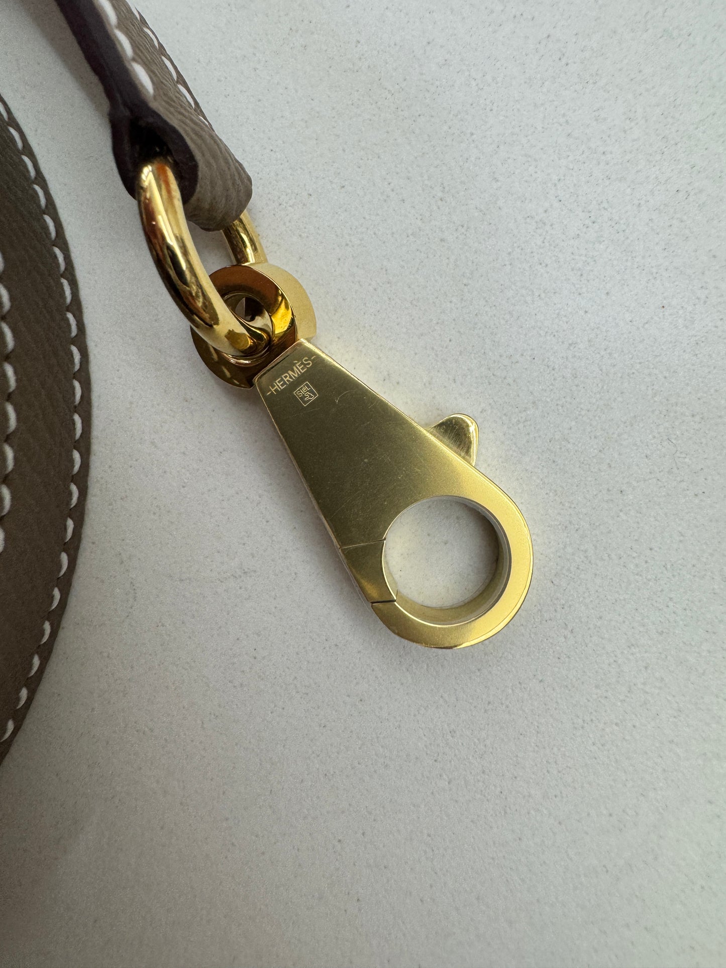 HERMES Bolide 25 大象灰金扣 Epsom Etoupe GHW