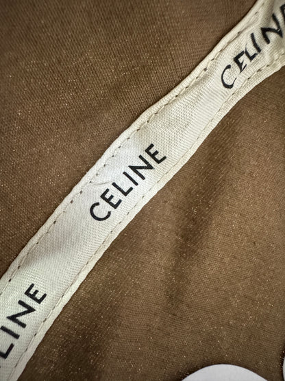 CELINE 凱旋門刺繡鴨舌帽 深棕色