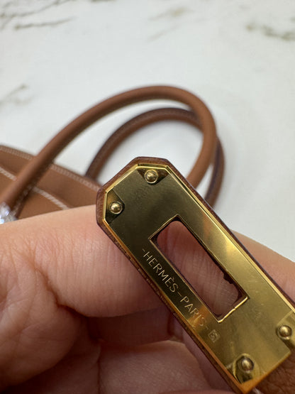 HERMES Birkin 25 金棕色金扣 Togo Gold GHW