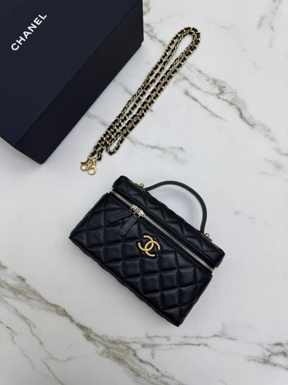 CHANEL 25P 拉絲金扣 LP盒子包
