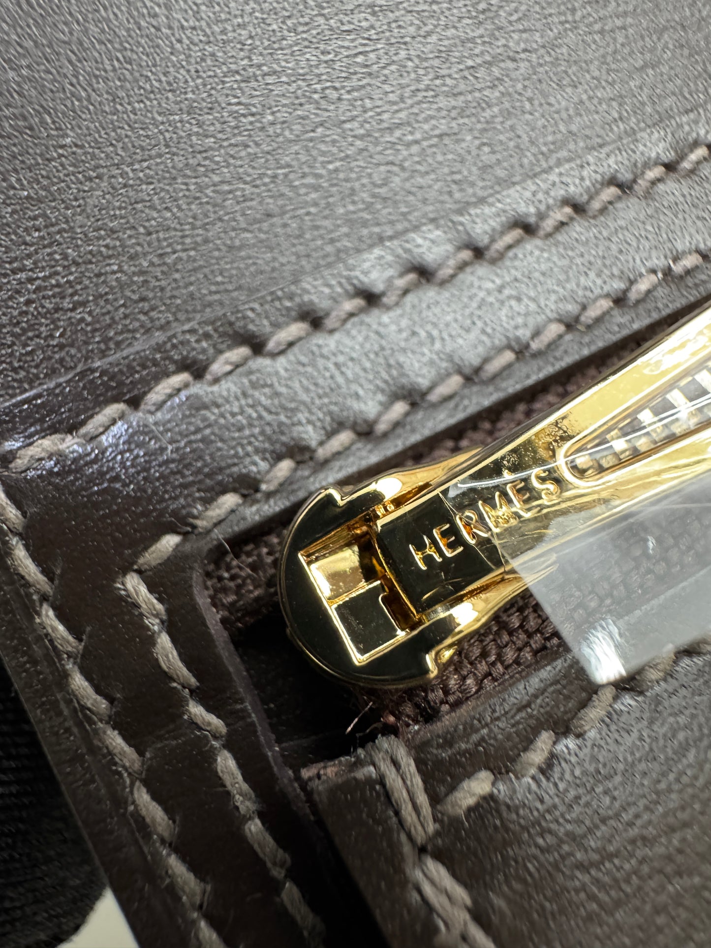 HERMES Bearn Compact Wallet 烏木色Box皮 Ebene GHW