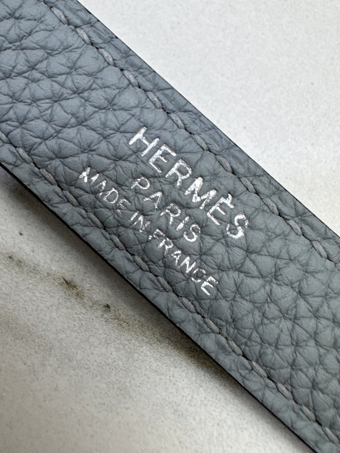 HERMES Kelly 25 Togo內縫 木偶灰銀扣 Gris Pantin PHW