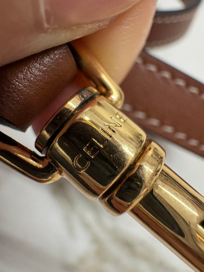 CELINE Triomphe Boston 棕色