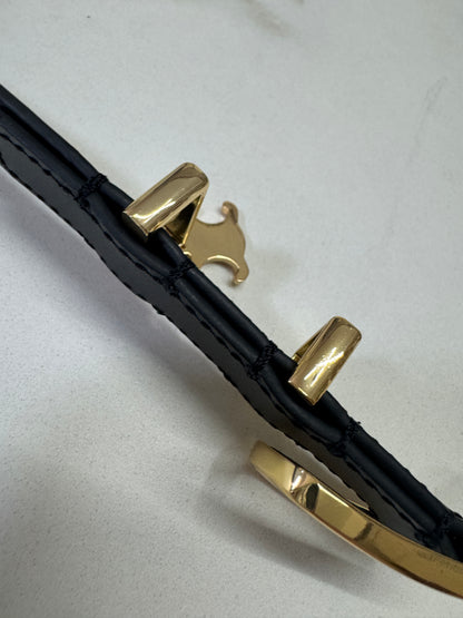 CELINE Belt 凱旋門吊飾皮帶