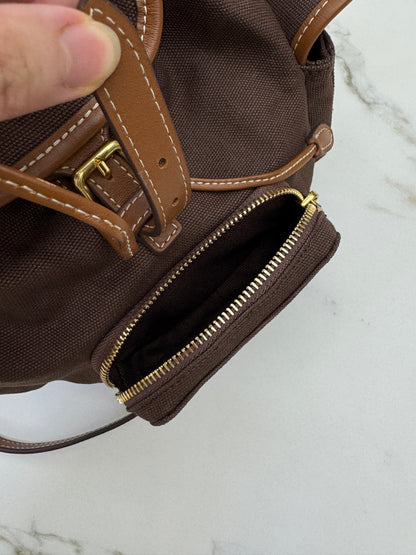 MIU MIU Backpack Canvas 深棕