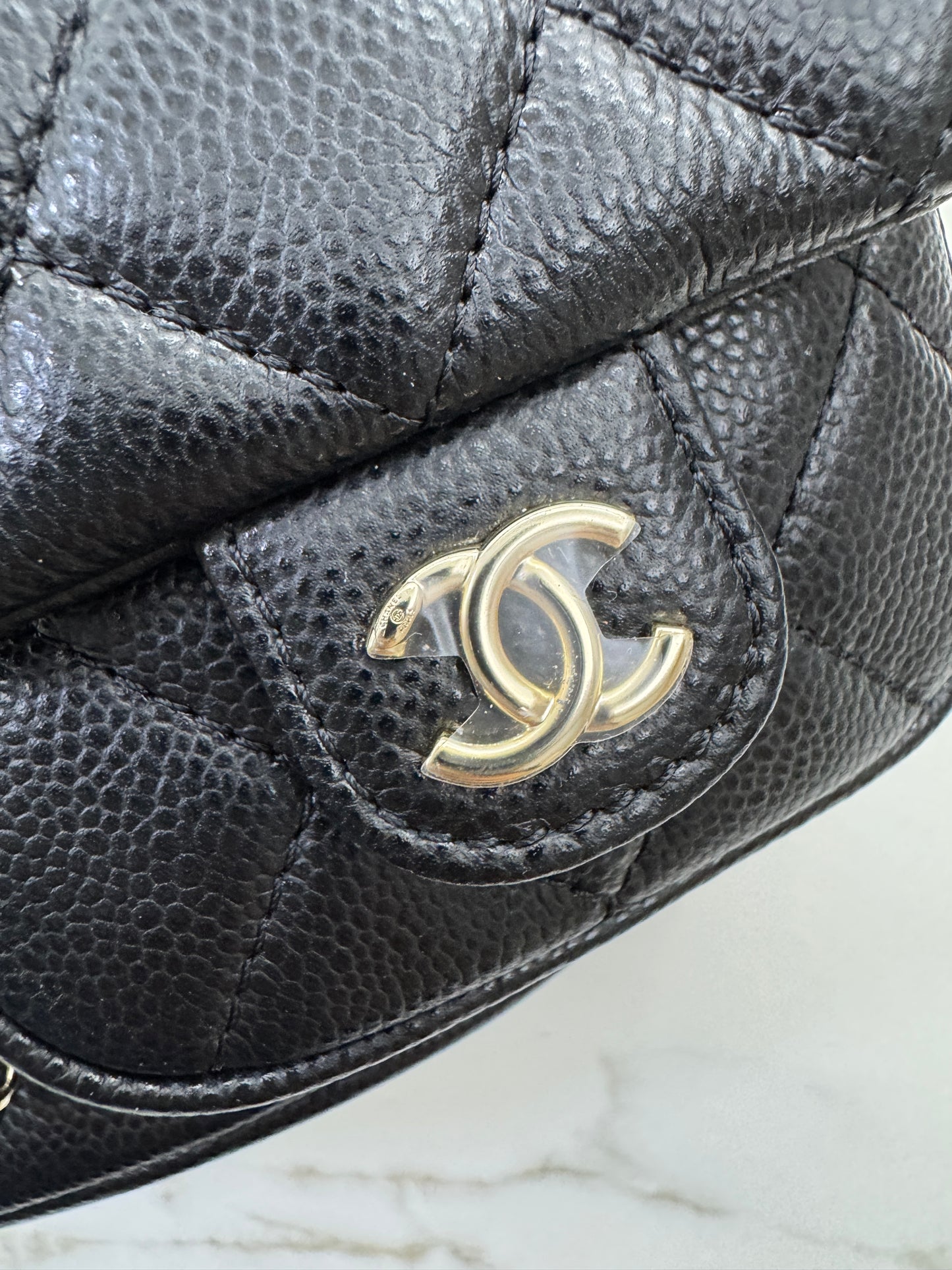 CHANEL 青蛙Duma 荔枝牛皮 Large