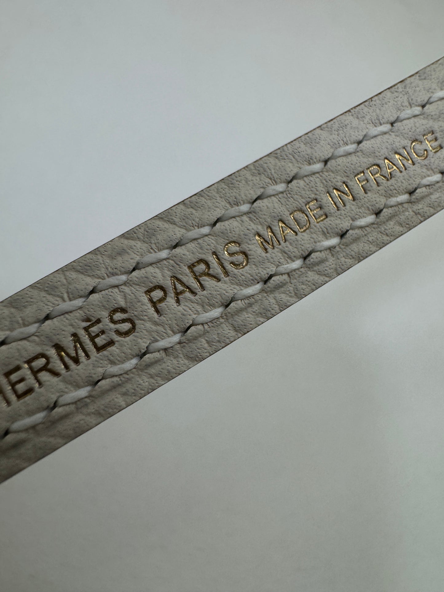HERMES Mini Kelly II 奶昔白金扣 Epsom GHW