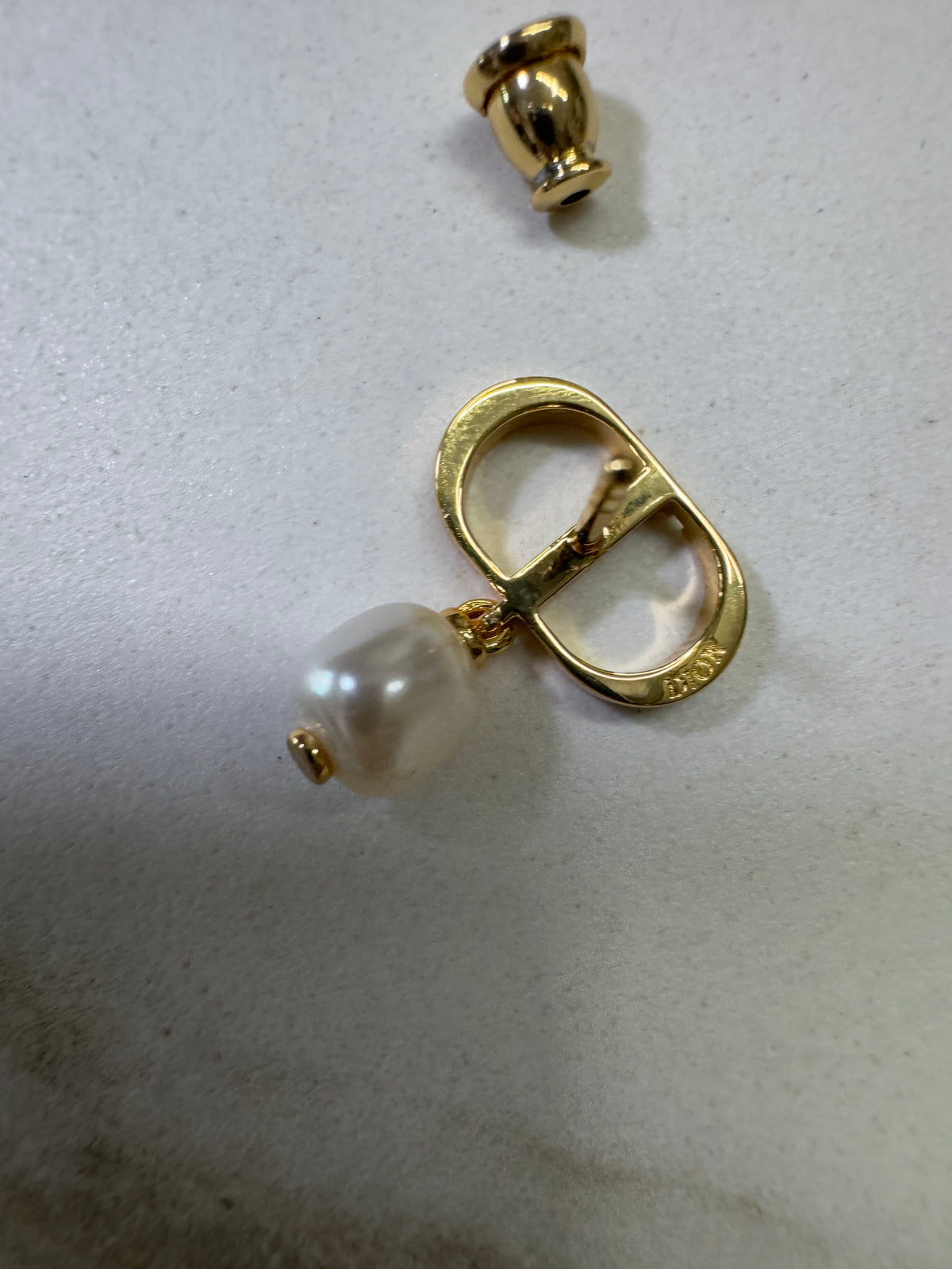 DIOR CD珍珠耳環