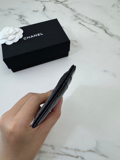 CHANEL 黑銀牛 Cardholder