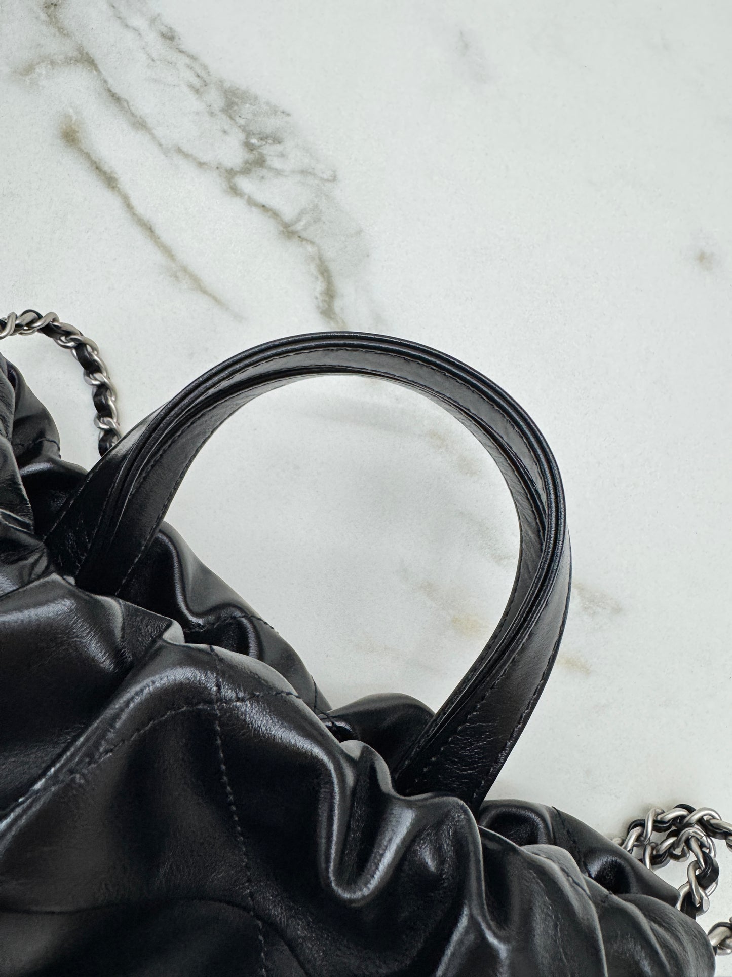 CHANEL 22Bag Backpack 黑銀 Black PHW