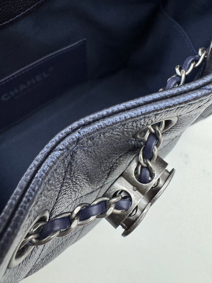 CHANEL Mini 25Bag 珠光深藍
