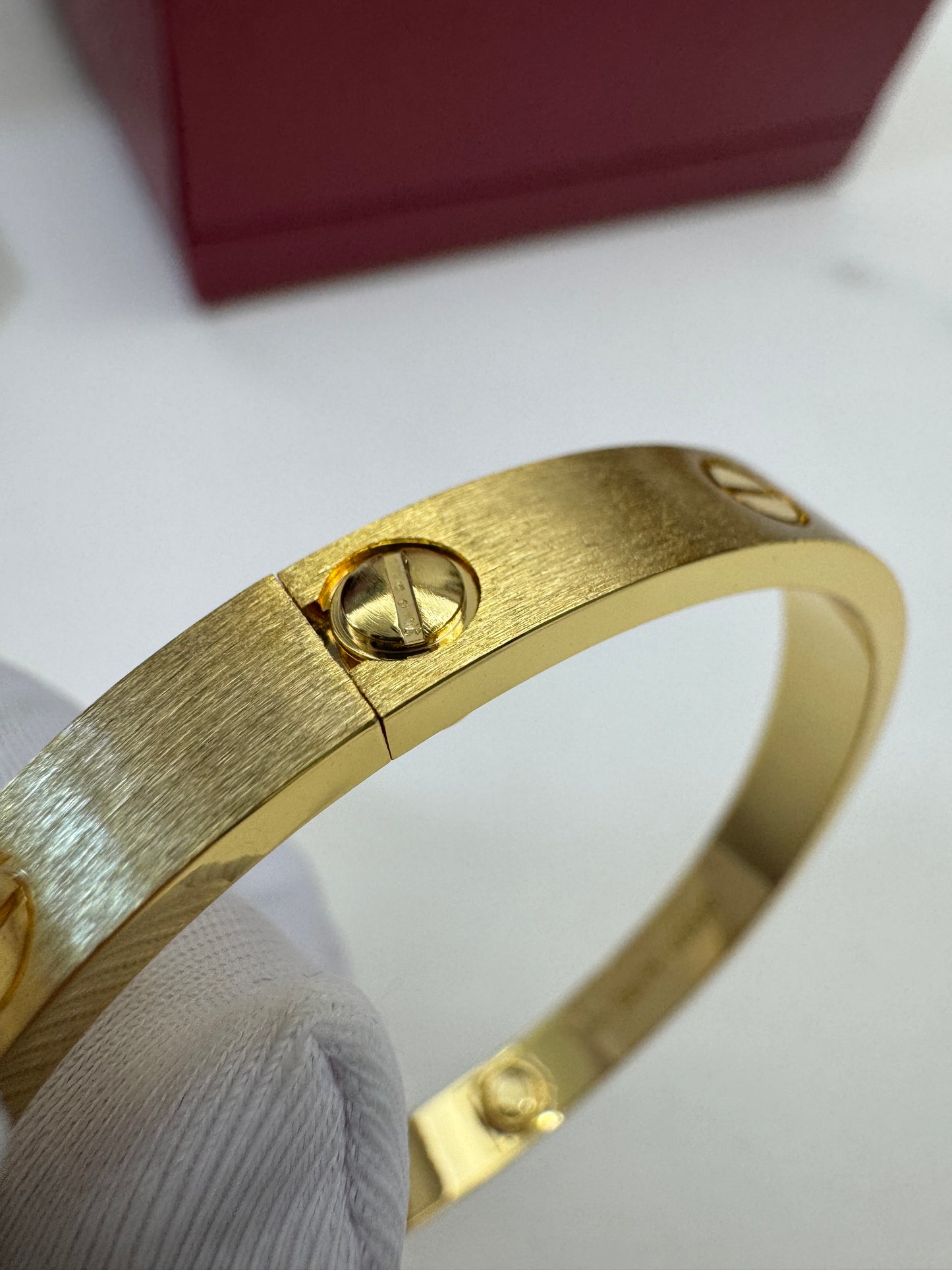 CARTIER Love Bracelet Brushed Gold Color