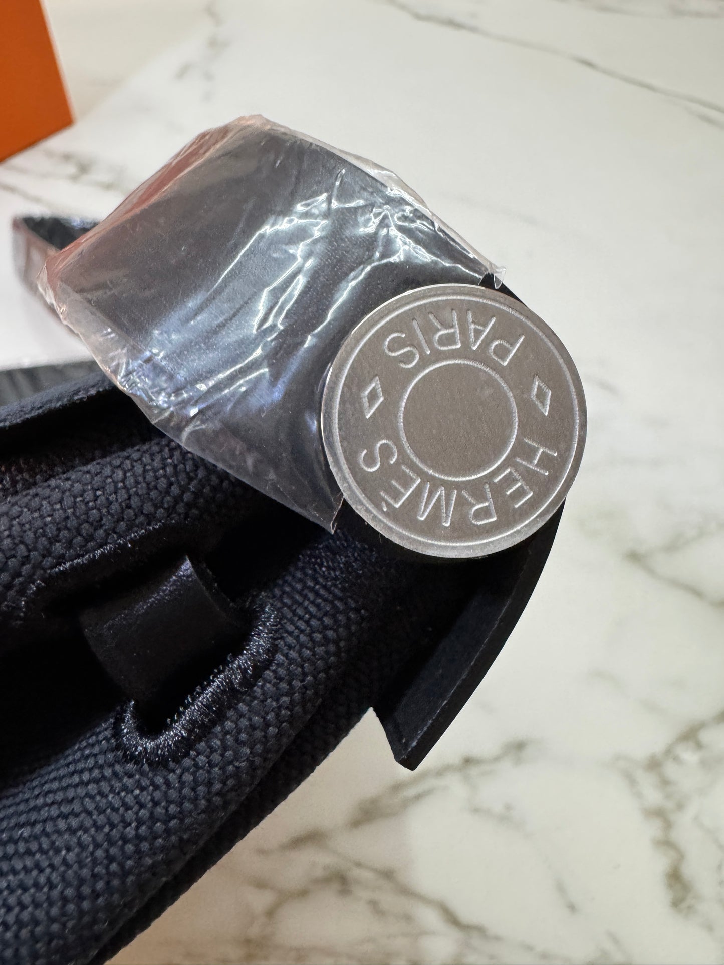 HERMES Mini Herbag 黑銀