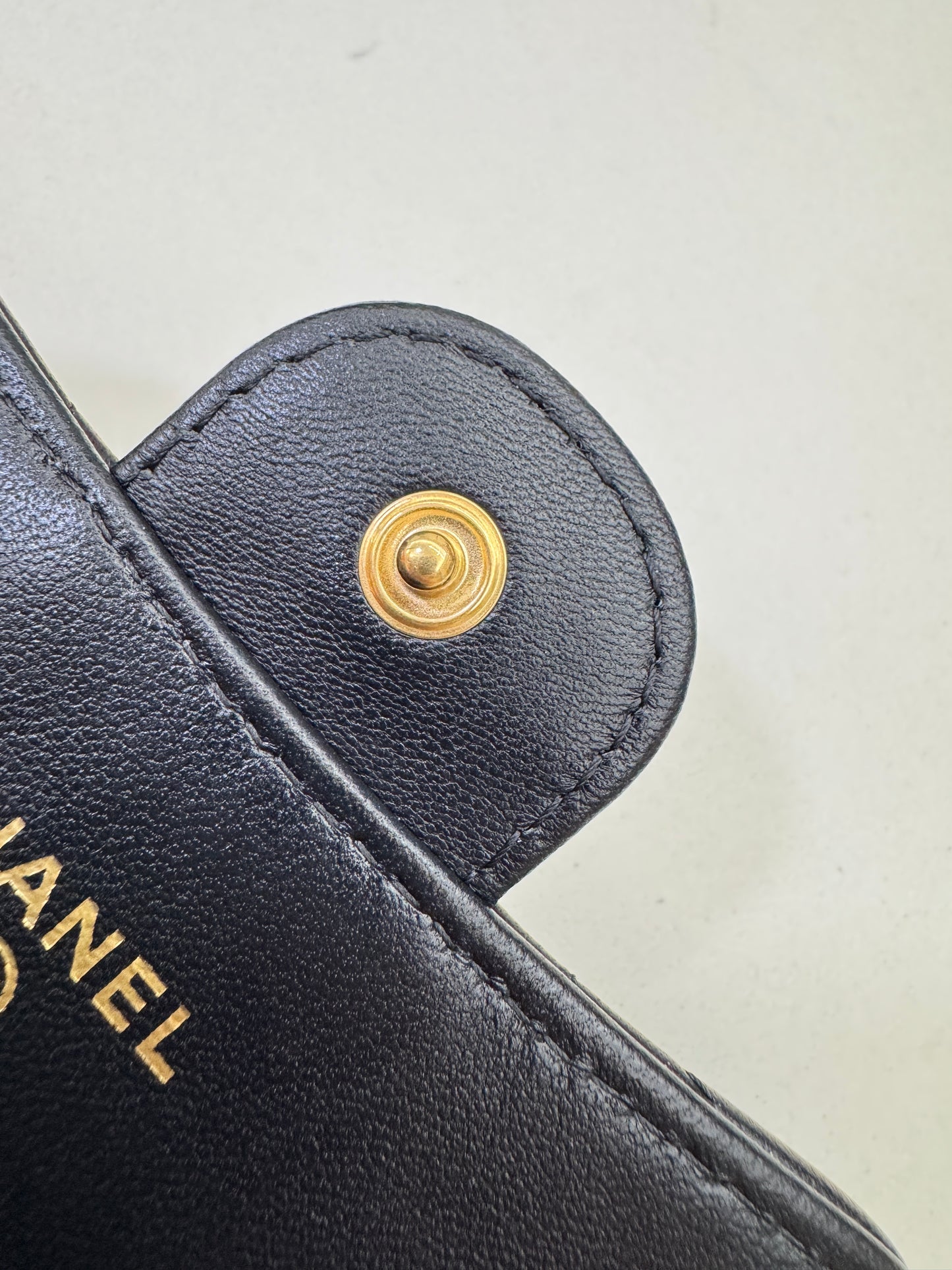CHANEL CF Cardholder 羊皮黑金