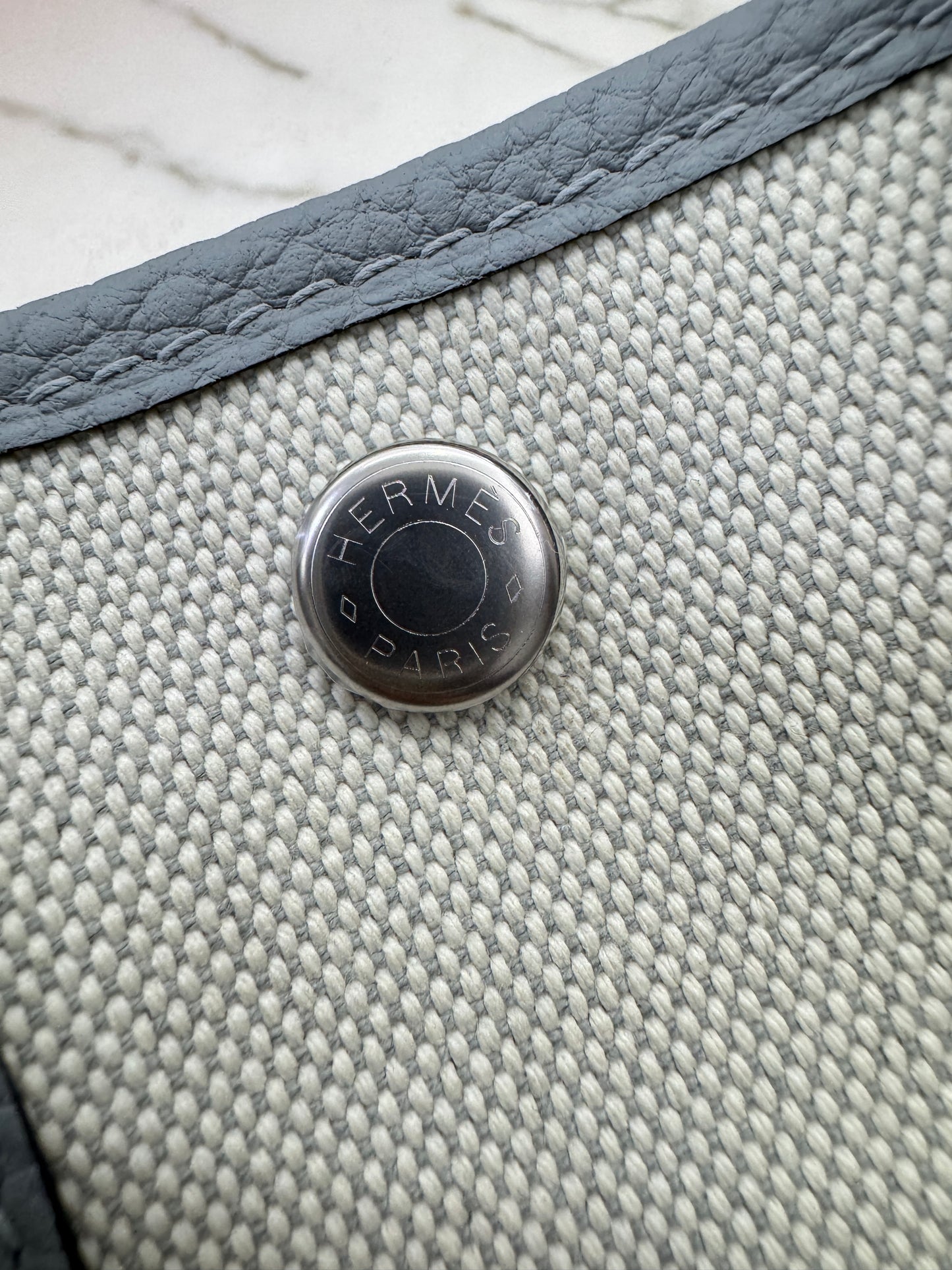 HERMES Neo Garden Party 23 木偶灰 Negonda Canvas