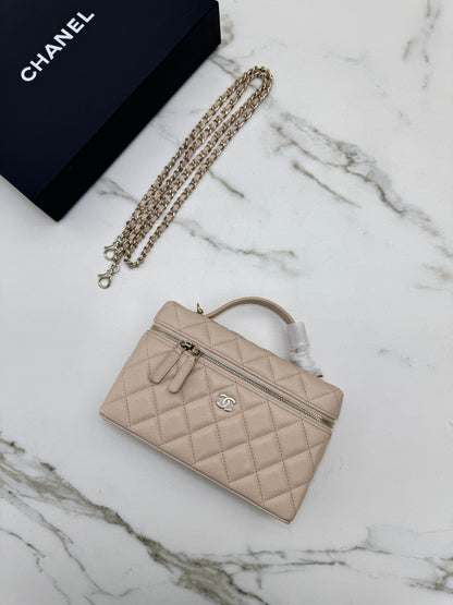 CHANEL LP盒子包 淺杏色