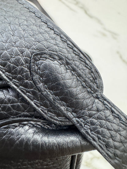 HERMES Mini Lindy 一代 黑銀 Noir PHW