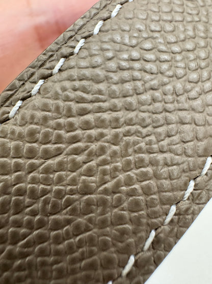 HERMES Cursives 皮帶 大象灰Epsom