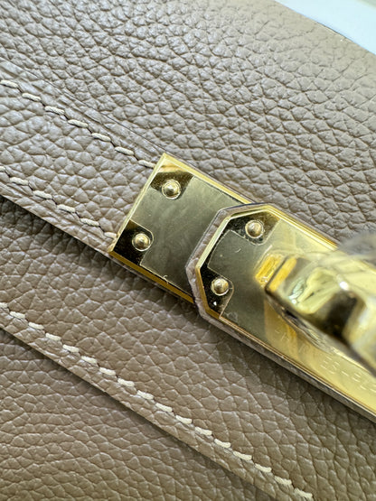 HERMES Kelly Danse 馬爾法米金扣 Evercolor 8Q GHW