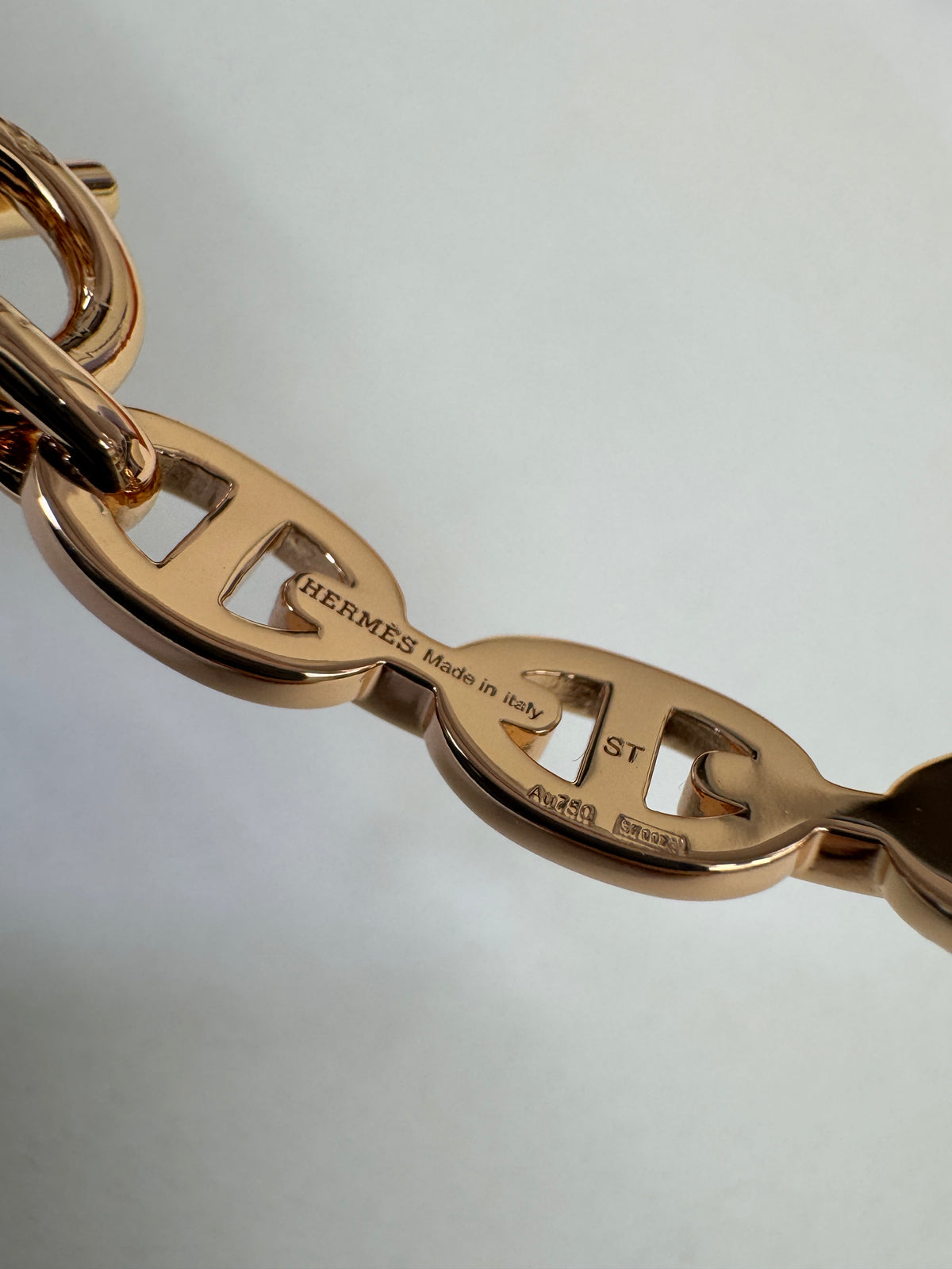 HERMES Chain d‘Ancre Enchainee PM Bracelet Rose Gold