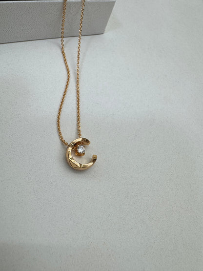 CHANEL Coco Crush 項鏈 米金色