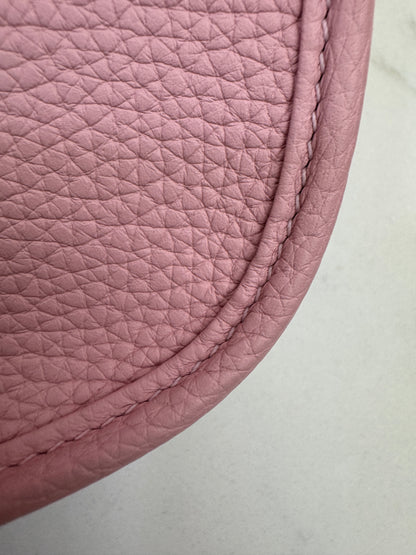 HERMES Evelyne 23 櫻花粉銀扣 3Q Rose Sakura PHW