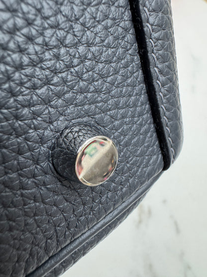 HERMES Lindy 26 石板灰銀扣 85 Ardoise TC PHW