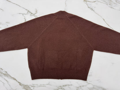 MIU MIU 深棕色針織短外套