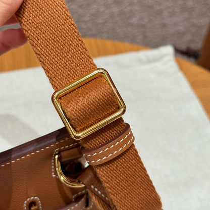 HERMES Mini Jypsiere 金棕金扣 Gold