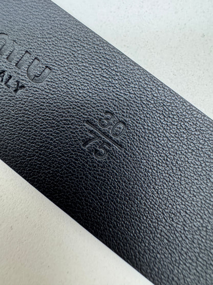 MIU MIU 鏤空扣皮帶