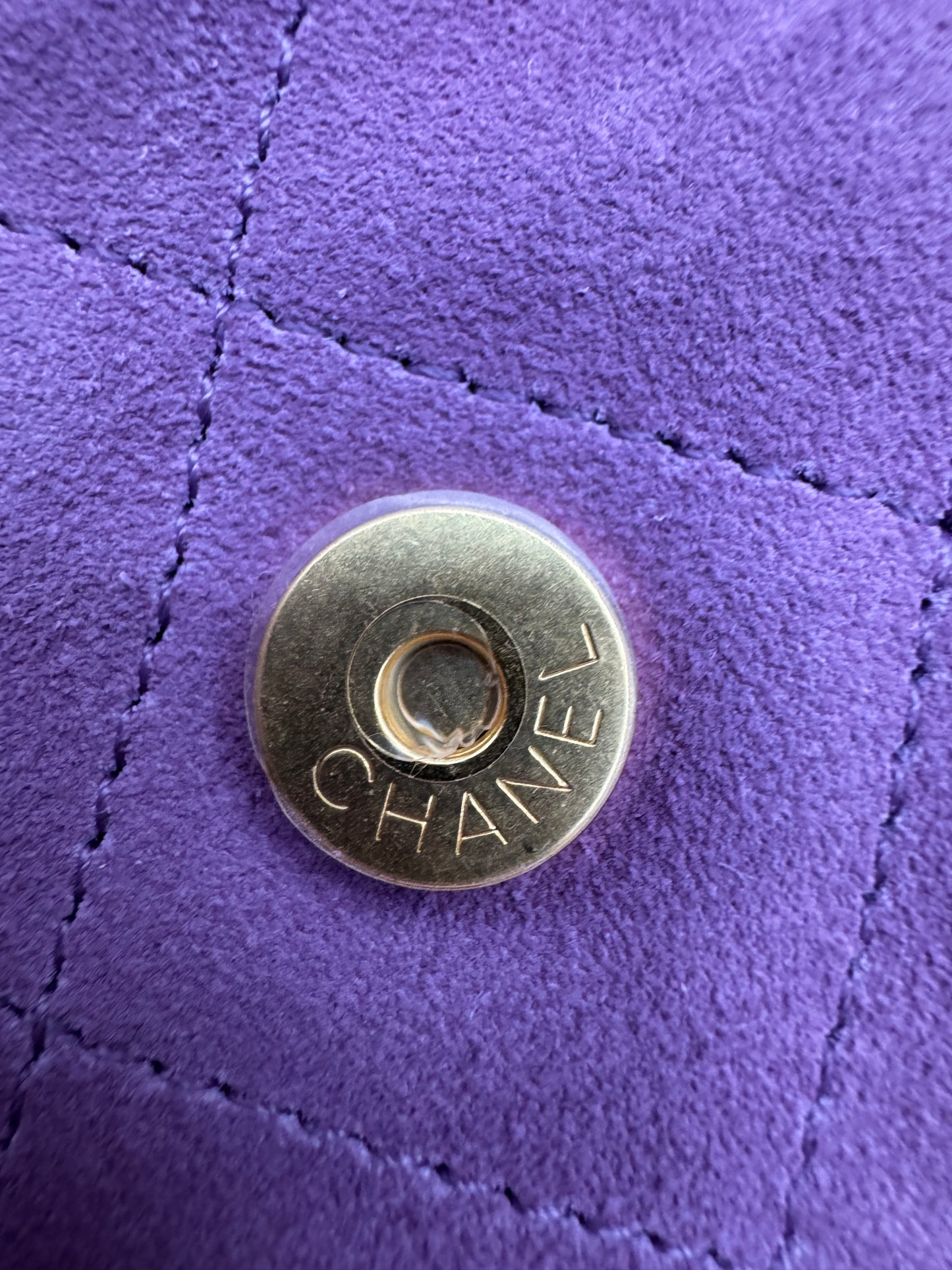 CHANEL Mini 25 Bag 紫色麂皮